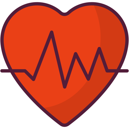 Частота сердцебиения Generic Outline Color иконка