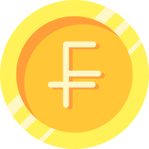 швейцарский франк Generic Flat иконка