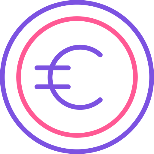 euro Generic Outline Color icono