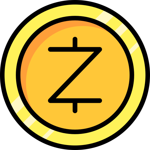 zcash Generic Outline Color ikona