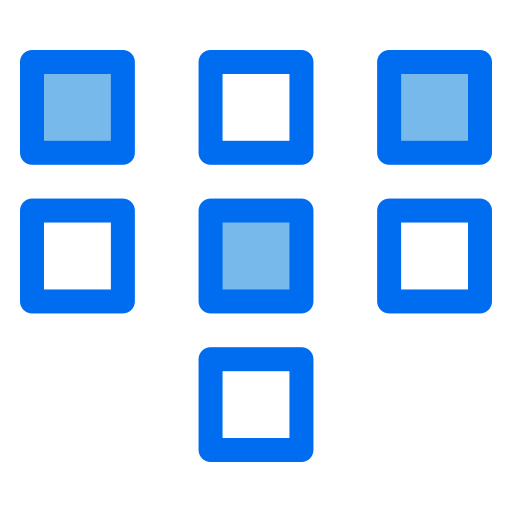 Dial pad Generic Blue icon