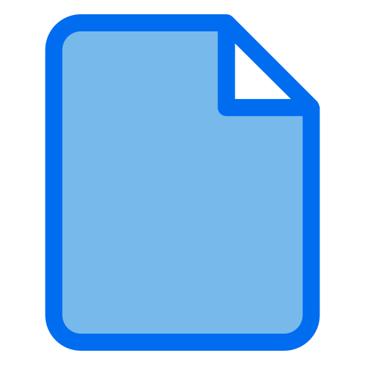 documento Generic Blue icona