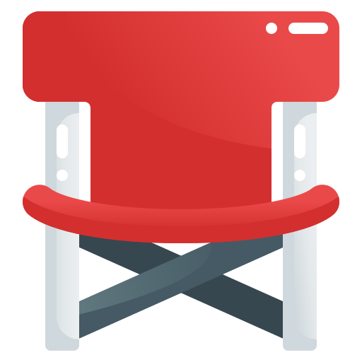 chaise de camping Generic Flat Gradient Icône