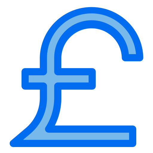 Pound sterling Generic Blue icon