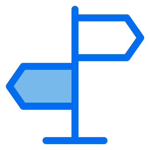 Road sign Generic Blue icon