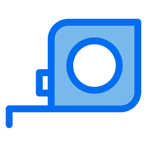 Measuring tape Generic Blue icon