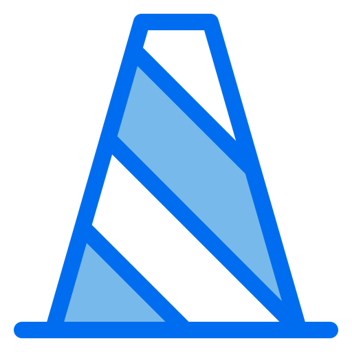 Traffic cone Generic Blue icon