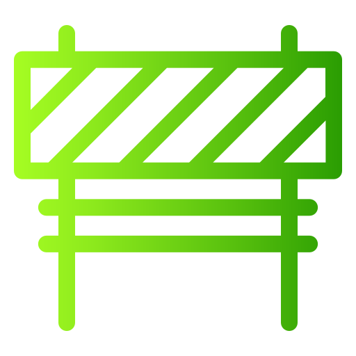 Traffic barrier Generic Gradient icon