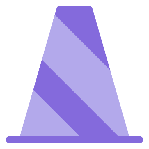 verkeerskegel Generic Flat icoon