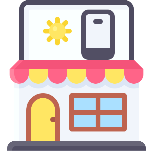 tienda móvil Generic Flat icono