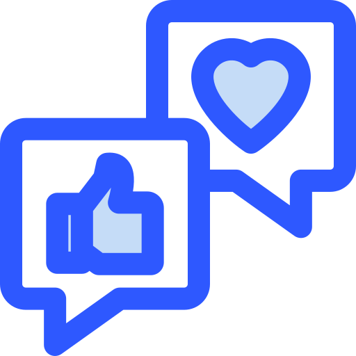 media społecznościowe Generic Blue ikona