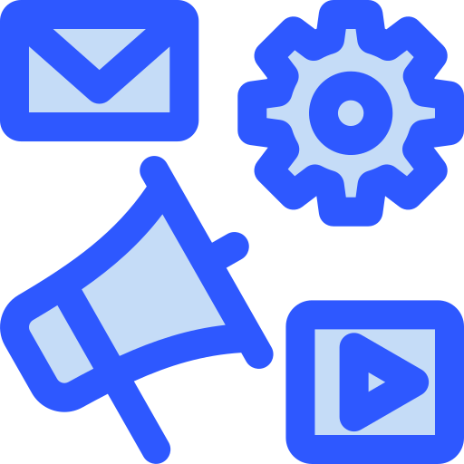 디지털 마케팅 Generic Blue icon
