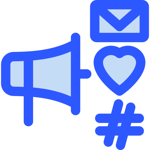 Digital marketing Generic Blue icon