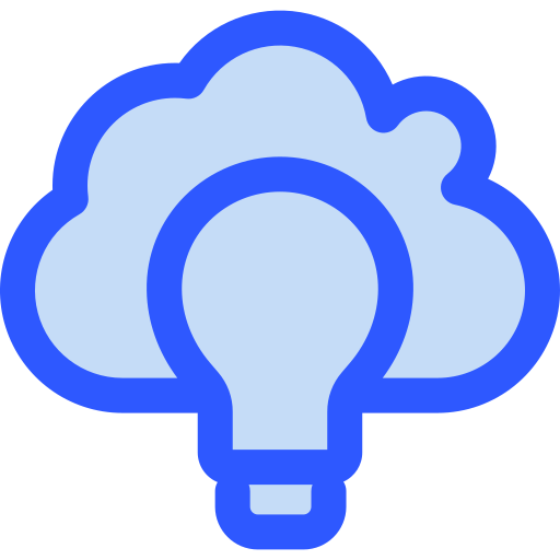 servidor en la nube Generic Blue icono