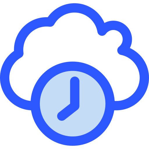 server cloud Generic Blue icona