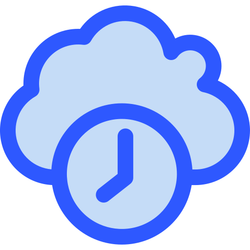 Cloud server Generic Blue icon