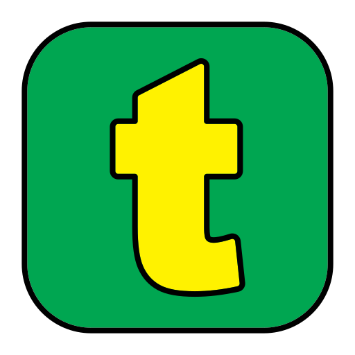 Letter t Generic Outline Color icon