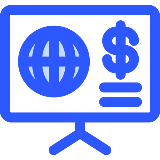 negocios en línea Generic Blue icono