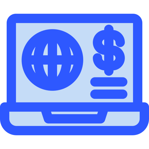 Онлайн бизнес Generic Blue иконка
