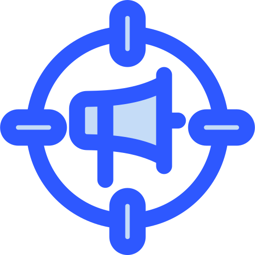 digitale marketing Generic Blue icoon