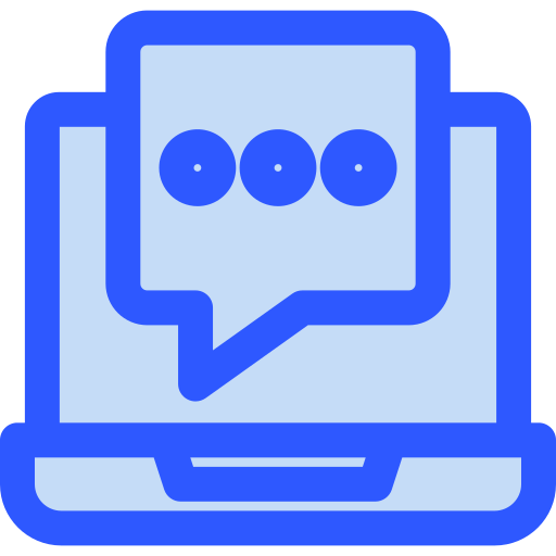 Chat Generic Blue icon