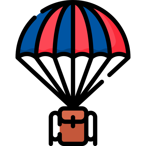 Прыжки с парашютом Special Lineal color иконка