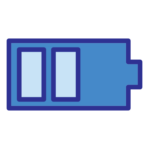 Battery level Generic Blue icon