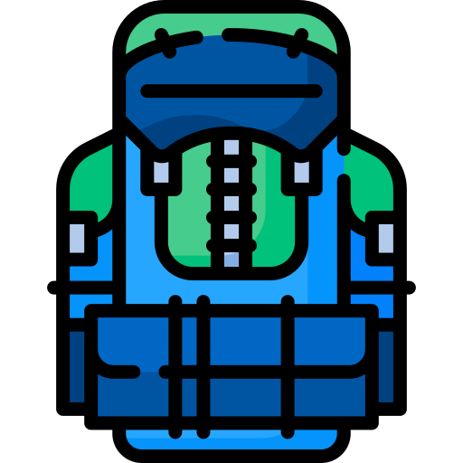 Backpacking Special Lineal color icon