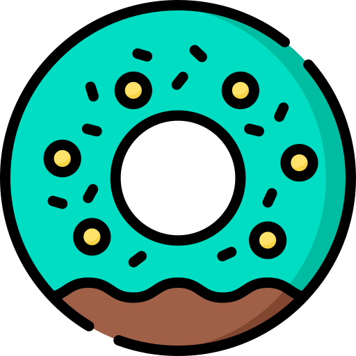 donut Special Lineal color icoon