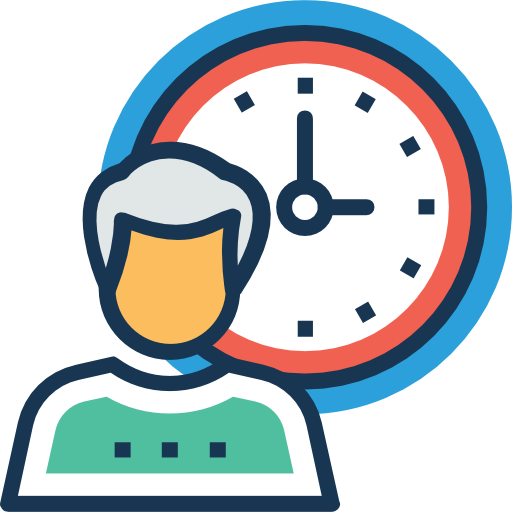 Working hours Prosymbols Lineal Color icon