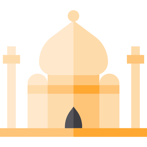 Taj mahal Basic Straight Flat icon