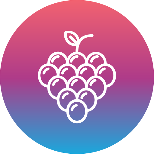 druiven Generic Flat Gradient icoon