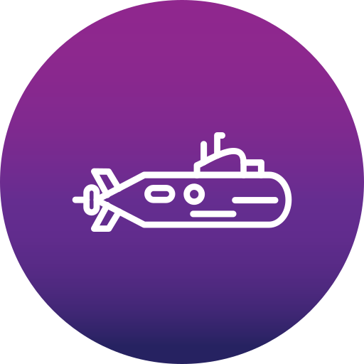 submarino Generic Flat Gradient icono