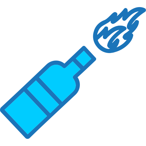 Molotov cocktail Generic Blue icon
