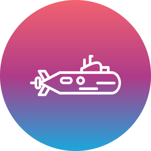 подводная лодка Generic Flat Gradient иконка