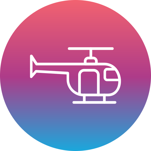 helikopter Generic Flat Gradient icoon
