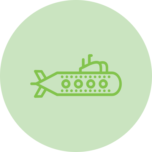 Łódź podwodna Generic Flat ikona