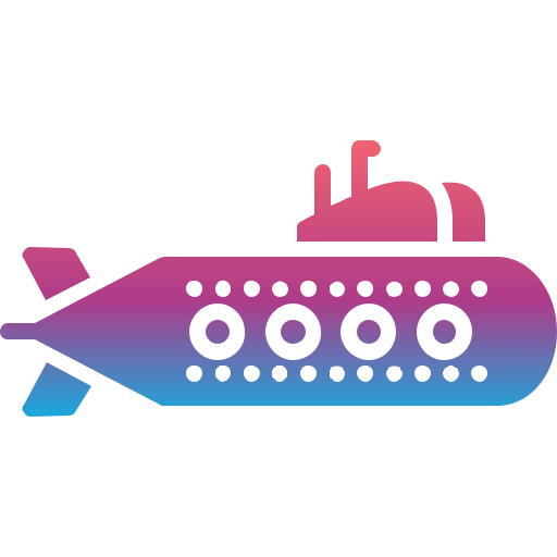 submarino Generic Flat Gradient icono