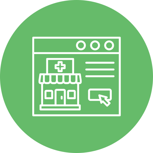 online-apotheke Generic Flat icon