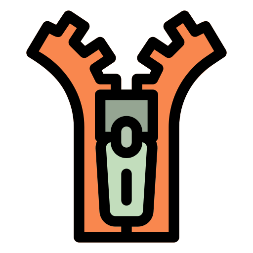 Zipper Generic Outline Color icon