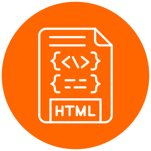 html-bestand Generic Flat icoon