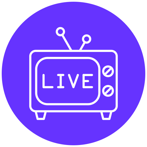 live-Übertragung Generic Flat icon