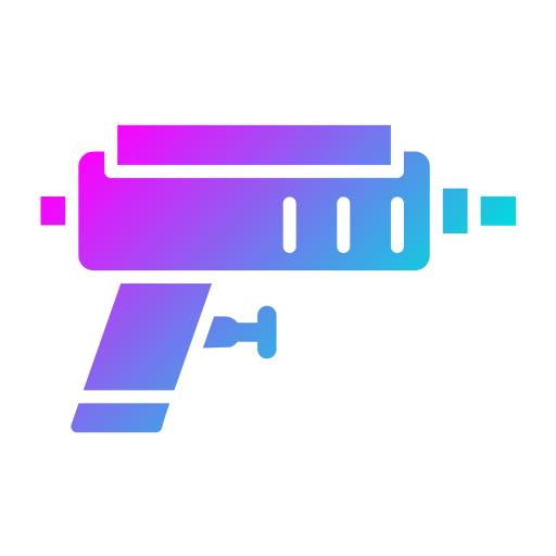 pistola de juguete Generic Flat Gradient icono