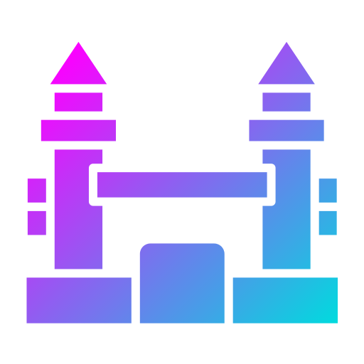 castillo inflable Generic Flat Gradient icono