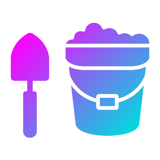 Sand bucket Generic Flat Gradient icon