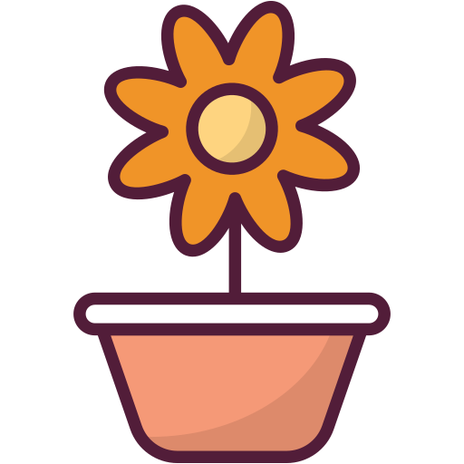 bloem Generic Outline Color icoon