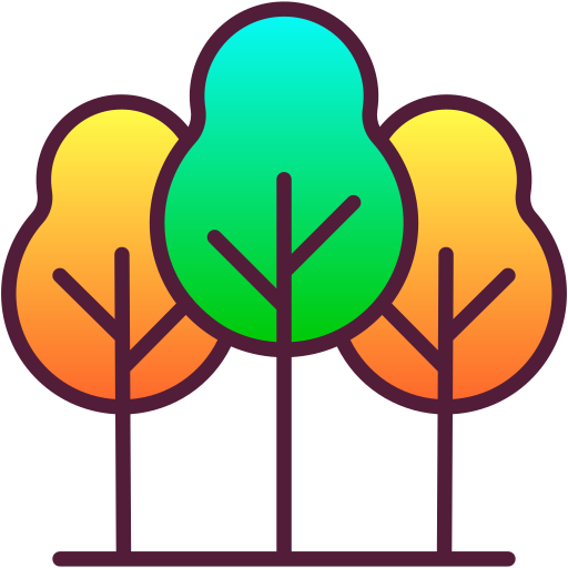 Árbol Generic Lineal Color Gradient icono