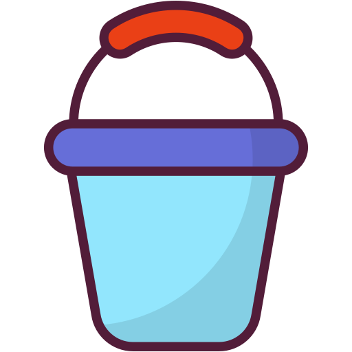 Bucket Generic Outline Color icon