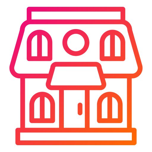 Doll house Generic Gradient icon