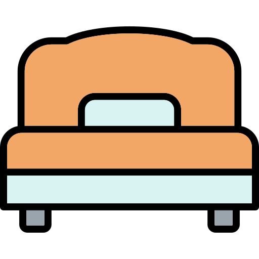 Двуспальная кровать Generic Outline Color иконка